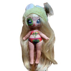 Na Na Na Surprise Bebe Groovy Doll Plush Blonde Hair Yellow Bunny Hat Collectibl